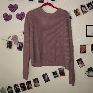 Knit sweater (mauve color)